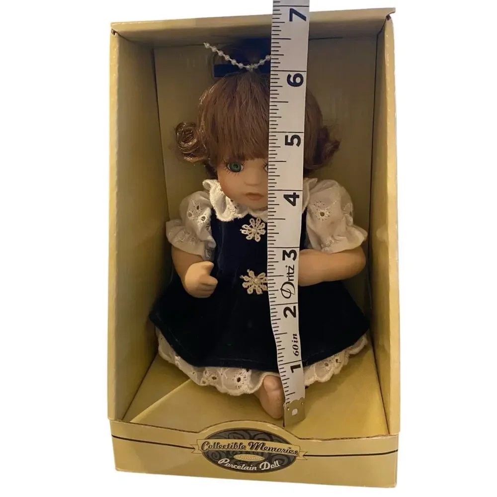 New in Box Collectible Memories  Hand Crafted Jointed Porcelain Doll